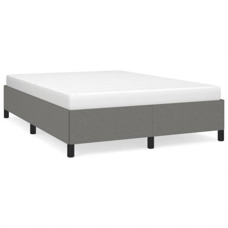 Bed Frame Dark Grey 152x203 cm Queen Fabric