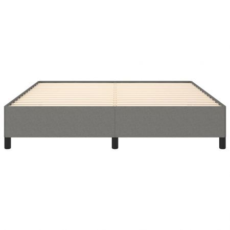 Bed Frame Dark Grey 152x203 cm Queen Fabric