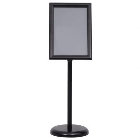 A3 Pedestal Poster Stand Black Aluminium Alloy