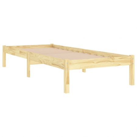 Bed Frame Solid Wood 92x187 cm Single Bed Size