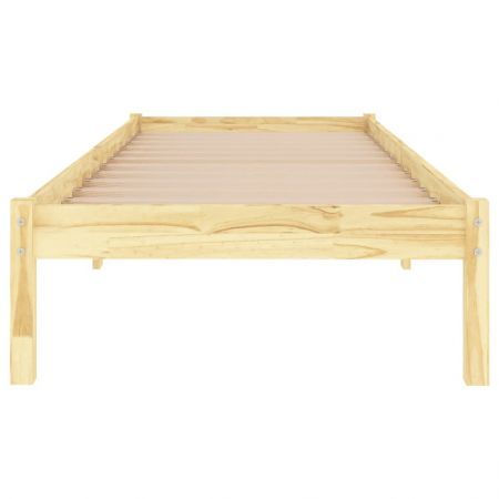 Bed Frame Solid Wood 92x187 cm Single Bed Size