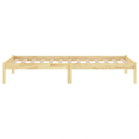 Bed Frame Solid Wood 92x187 cm Single Bed Size