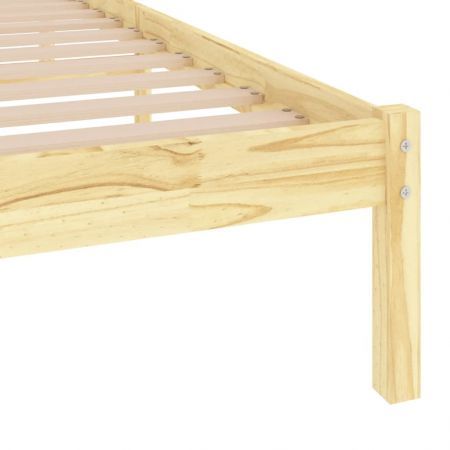 Bed Frame Solid Wood 92x187 cm Single Bed Size