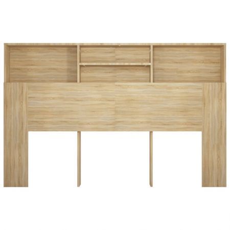 Headboard Cabinet Sonoma Oak 160x19x103.5 cm