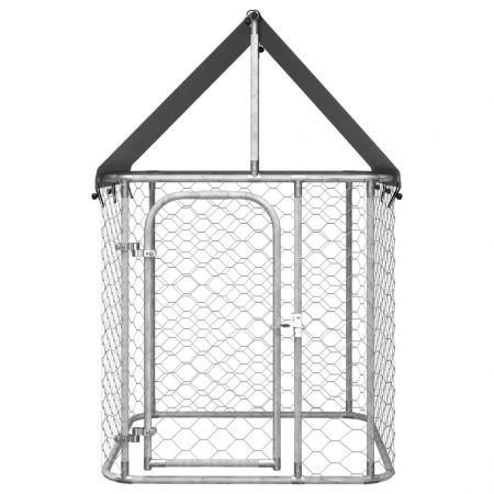 Outdoor Dog Kennel with Roof 100x100x150 cm