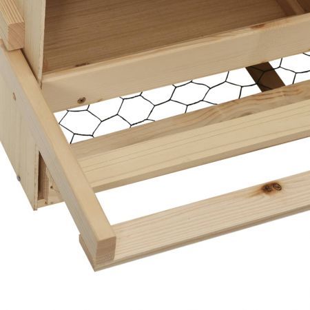 Chicken Laying Nest 3 Compartments 72x33x54 cm Solid Pine Wood