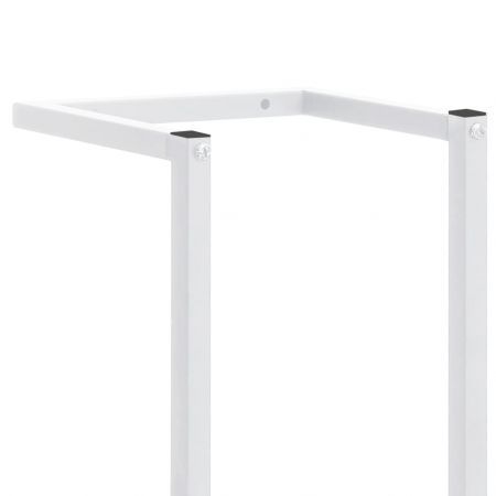 Towel Rack White 25x20x95 cm Steel