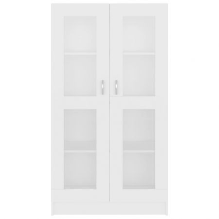 Vitrine Cabinet White 82.5x30.5x150 cm Engineered Wood