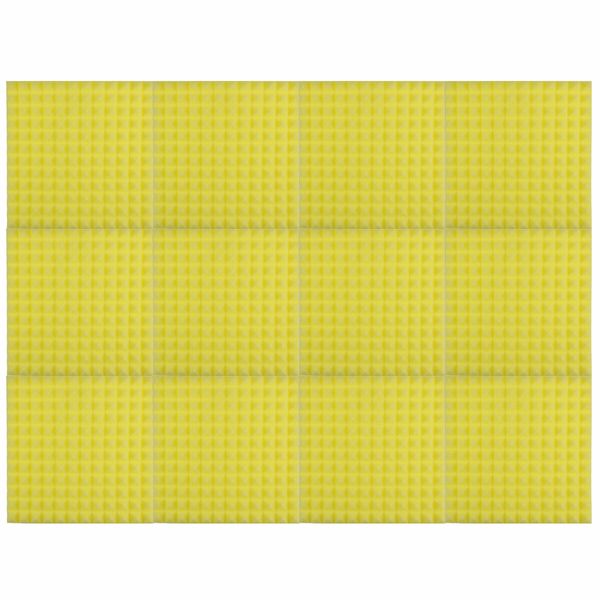 Geepro 12Pcs Acoustic Panels Tiles Studio Sound Proofing Insulation FoamYellow