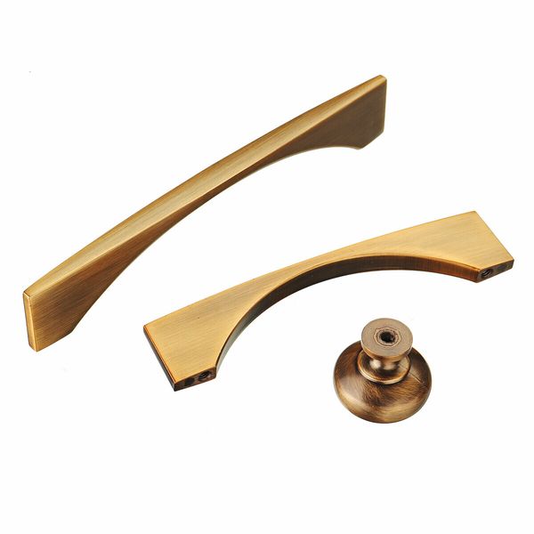 Bronze Zinc Alloy Cabinet Drawer Handle Cabinet Furniture Door KnobsE