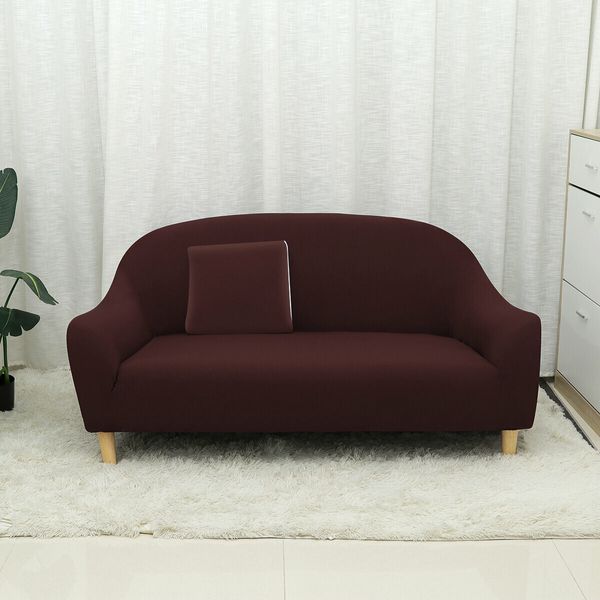 Large Sofa Cover Elastic Polyester Three-Seat Machine-Washable Sofa Cover For Home Office DecorationMarine Green