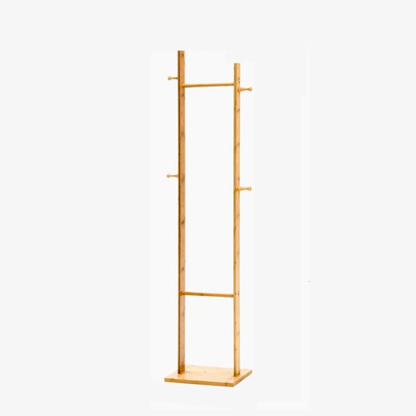 Wooden Garment Coat Clothes Stand Rack Hat Shoe Hanger Holder Shelf OrganizerAPrimary Color