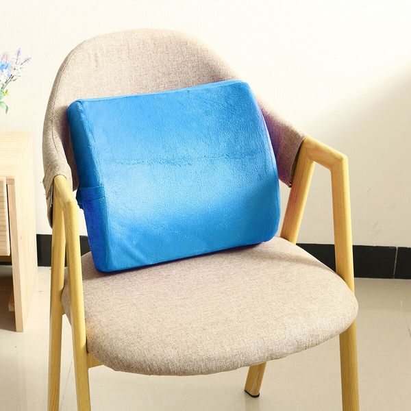 Memory Foam Back Cushion Everlasting Comfort Lumbar Support Pillow for Office Desk Chair for Car#01