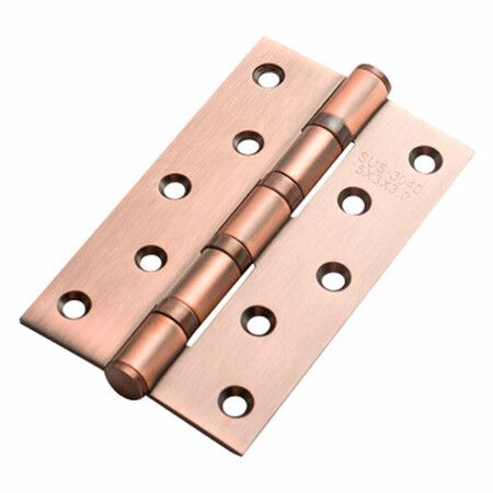 Stainless Steel Flat Opening Silent Bearing Hinge For Door Indoor Door Wooden Door Hinge For Common Door LeafGold