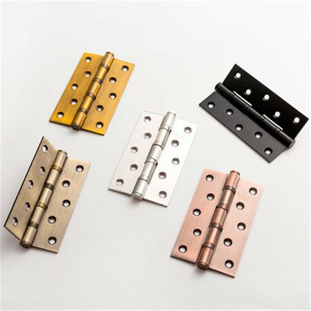 Stainless Steel Flat Opening Silent Bearing Hinge For Door Indoor Door Wooden Door Hinge For Common Door LeafGold