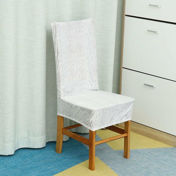 Office Chair Cover Elastic Dining Chair Protector Stretch Computer Rotating Armchair Seat Slipcover Home Office Furniture DecorationsGrey