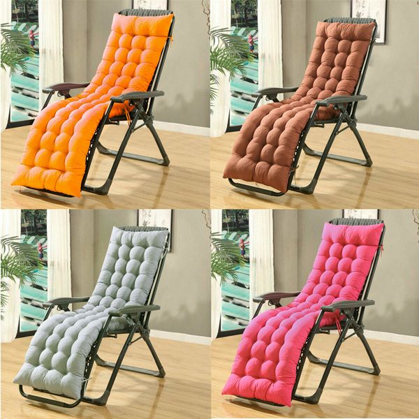 61" Deck Chair Cushion Lounge Chaise Padding In/Outdoor Recliner Patio Garden OfficeMagenta