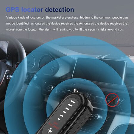 Portable  Hidden Camera Detectors Anti Spy Detector Bug Spy Camera Finder Signal Scanner GPS Car Tracker Listening Devices Detector for Office,Airbnb,Hotels,Bathroom