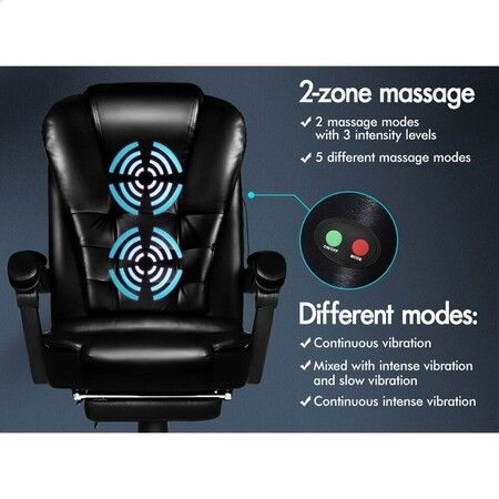 ALFORDSON Massage Office Chair Executive Gaming Racing PU Leather Work Seat