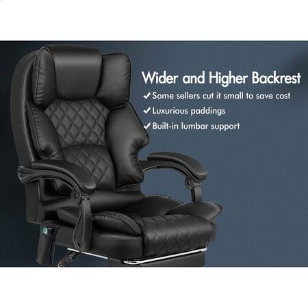 ALFORDSON Massage Office Chair Heated Seat Executive Recliner Gaming Computer