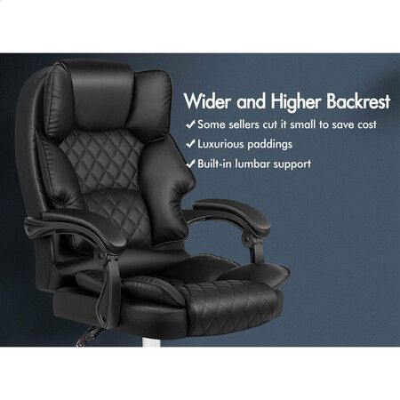 ALFORDSON Massage Office Chair Executive Computer PU Leather Seat Gaming