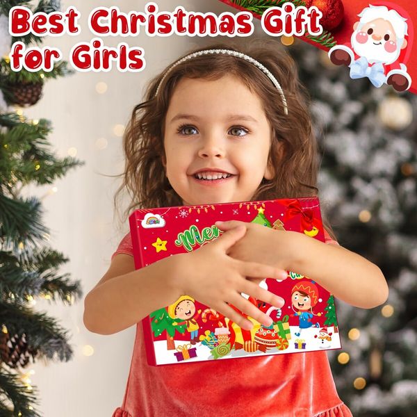 Christmas Advent Calendar Bracelet 24 Days Countdown Making Kit DIY Charm Beads for Kids Christmas Gifts