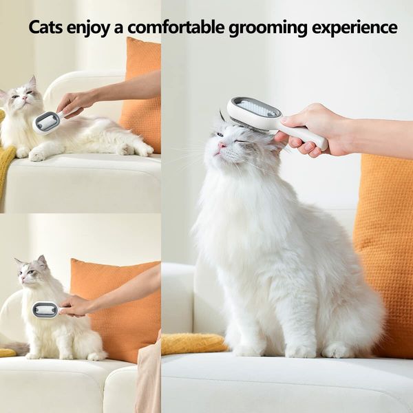 Cat and Dog Brush for Shedding, Pet Grooming Self Cleaning Slicker Brush for Cats & Dogs,Comb for Grooming Long Haire Cats, Rabbits Water Tank (Blue)