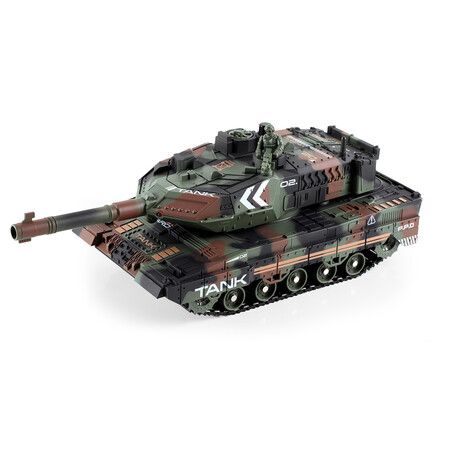 Remote Control Spray Tank for Boys,RC Tank, Smoke Effect, Lights Realistic Sounds,1:24   Battle Tank Toy,Great Christmas Gifts Toy for Kids