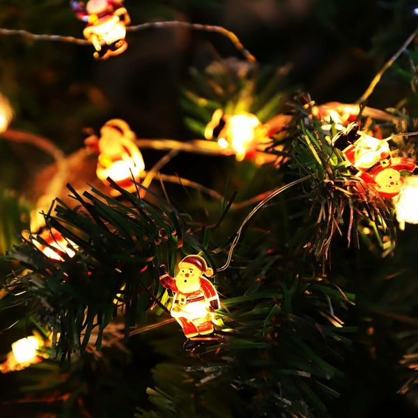 Christmas Decorations LED String Lights 3 Meters 30LEDs Santa Battery Operated Christmas Tree Lights