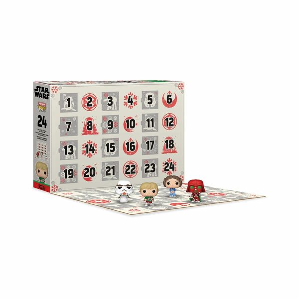 Holiday Calendar STAR WAR characters, with 25 Pocket Pop  Vinyl Figures Christmas gift toy