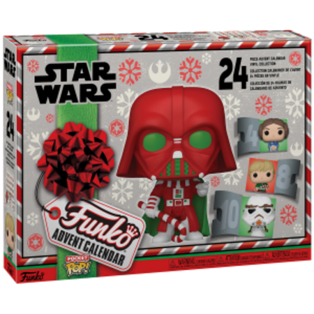 Holiday Calendar STAR WAR characters, with 25 Pocket Pop  Vinyl Figures Christmas gift toy