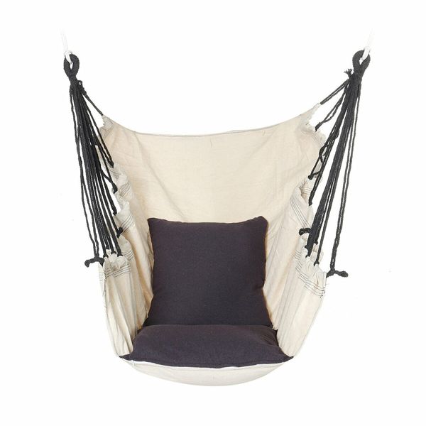 Hanging Rope Chair Max Load 200KG Hammock Swing Seat Indoor Outdoor Patio Porch Garden SuppliesPink