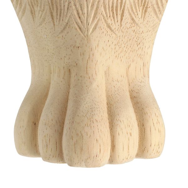 4Pcs 10/15cm European Solid Wood Carving Furniture Foot Legs Unpainted Cabinet Feets Wood Decal15cm