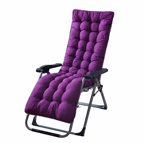 Softer Rocking Chair Cushion Fabric High Back Wicker Pad for Indoor/OutdoorPurple