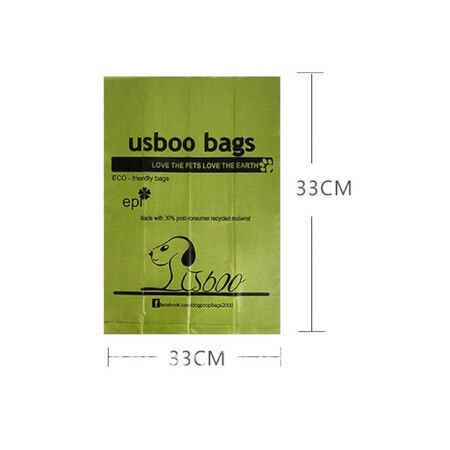 Biodegradable Dog Poop Bags 240 Count, 16 Rolls, Recyclable Waste with Dispenser 23*33cm Leak Proof for Dogs and Cats