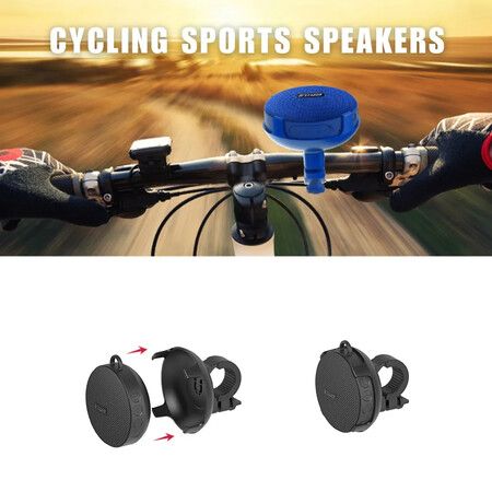 Wireless Bluetooth Bicycle Portable Speaker TF USB IPX7 Waterproof And Drop-proof For Outdoor Music Sound Bike Mount Color Red