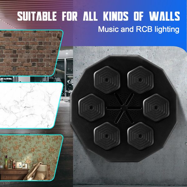 Smart Punching Boxing Pad Electronic Music Machine Home Training Wall Target Equipment Bluetooth Glove USB Charging