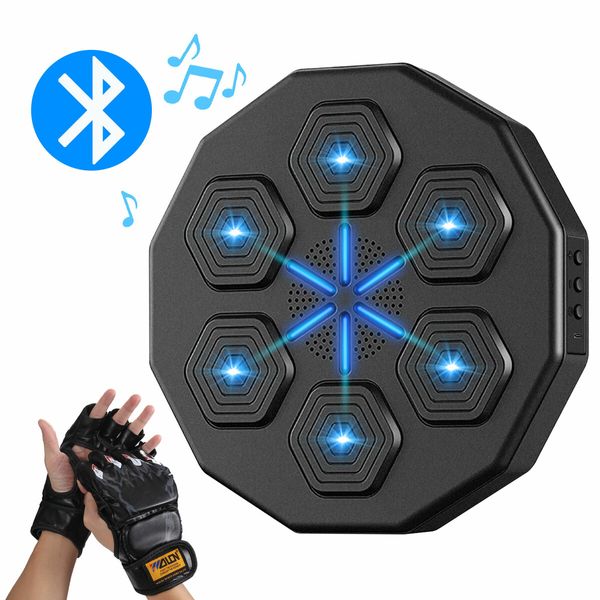 Smart Punching Boxing Pad Electronic Music Machine Home Training Wall Target Equipment Bluetooth Glove USB Charging