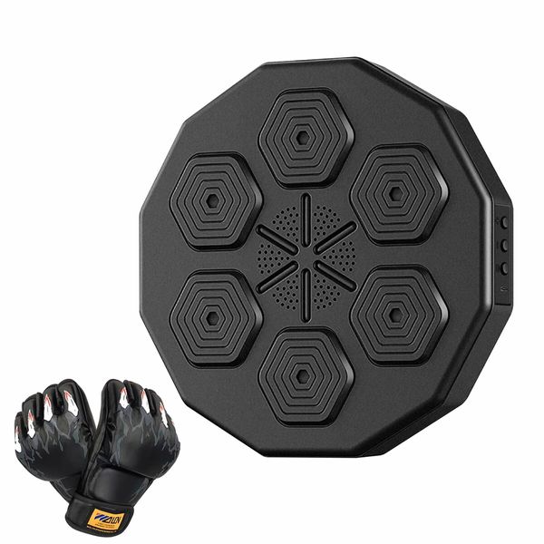 Smart Punching Boxing Pad Electronic Music Machine Home Training Wall Target Equipment Bluetooth Glove USB Charging