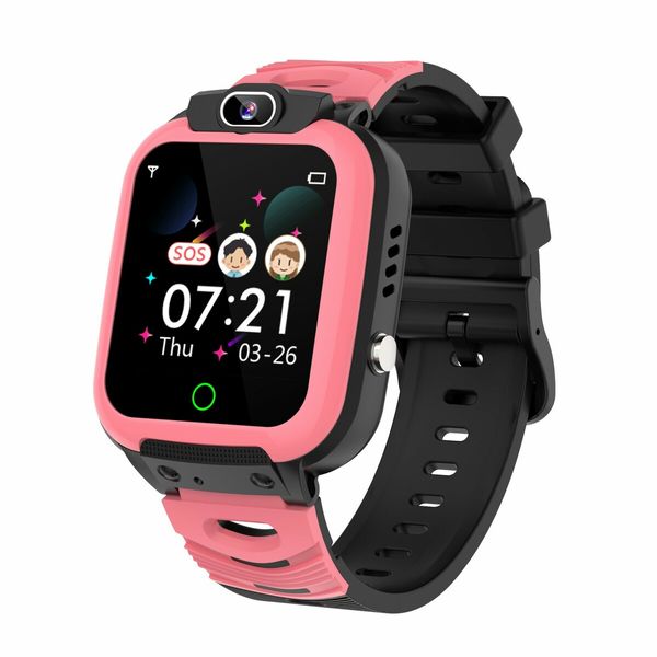 Kids Smart Watch for Boys Girls, Cell Phone Watch for 3 to 14 Years Kids Students (Pink)