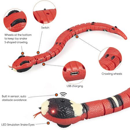 Cat Toys Electronic Smart Sensing Snake Toy for Pet Cat Toy Cat Interactive Toys