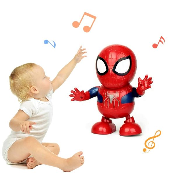 Dancing Robot Toys for Kids Walking Dancing Electronic Toy with LED Lights and Dance Music Interactive Educational Gift Toys for 3+