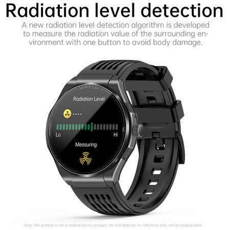 Newest Smart Watch Bluetooth Call Amoled Screen Ecg Blood Sugar Uric Acid Blood Lipid Body Temperature Radiation Level Color Brown