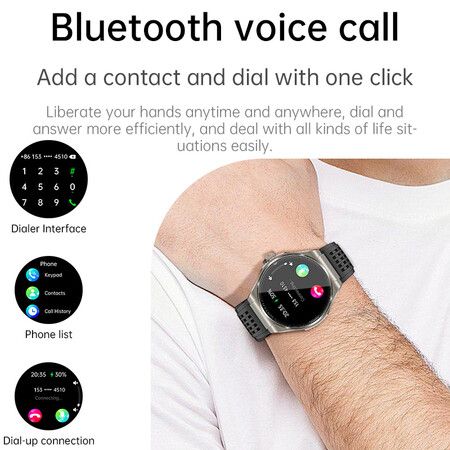 Newest Smart Watch Bluetooth Call Amoled Screen Ecg Blood Sugar Uric Acid Blood Lipid Body Temperature Radiation Level Color Brown