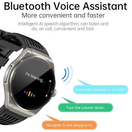 Newest Smart Watch Bluetooth Call Amoled Screen Ecg Blood Sugar Uric Acid Blood Lipid Body Temperature Radiation Level Color Black