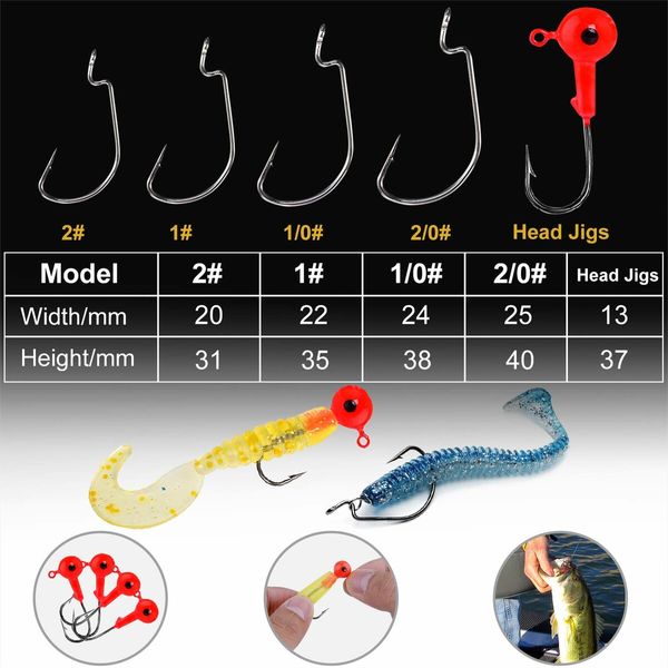 230pcs Fishing Accessories Kit, Including Jig Hooks, Bullet Bass Casting Sinker Weights, Fishing Swivels Snaps, Sinker Slides, Fishing Set with Tackle Box