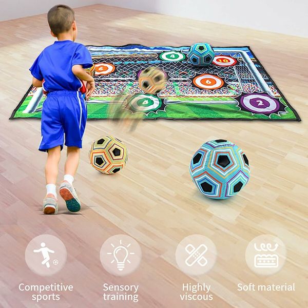 Football Throwing Target Sticky Soccer Throwing Target Game  Sports Game Toys Garden Lawn Outdoor and Indoor, Soccer Toys Gift for Children, Boys, Girls