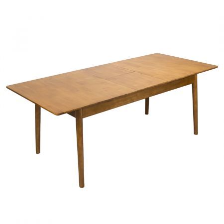 Levede Dining Table 1.6-2M Extendable Rubber Wood Frame Rectangle 8-10 Seater