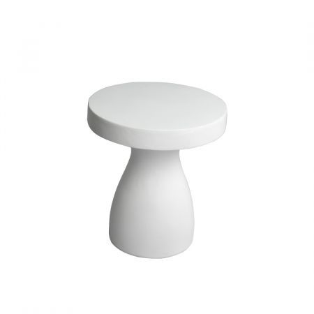 Levede Side Table Terrazzo Coffee Tables Minimalist Sofa Bed Round White 50cm