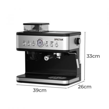 2 in 1 Coffee Machine in Black Colour